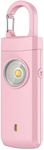 ANKOSHUN Rechargeable Personal Alarm for Women - Christmas Birthday Gifts for Women, Daughter, College Student, Teen Girl, Elders, Kids, Siren Alarm, USB Charging, Pink