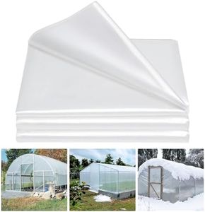 6 Mil 19.6x100 ft Greenhouse Plastic,Clear Plastic Sheeting,LDPE Plastic Film for Farm, Garden, Agriculture, Painting,Greenhouse,Anti-Aging for 2 Years