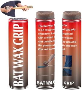 Vertintong 3 Pcs Baseball Softball Bat Wax Grip 5.82 Ounce Pine Tar Grip Enhancer for Baseball Softball Bat Pine Tar Stick, Brown