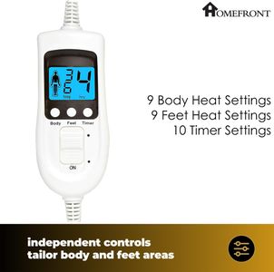 Homefront Single Electric Blanket – Soft Heated Bed Cover