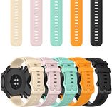 Watch Band intended for Coros APEX 42mm/PACE 2 Adjustable Quick Release Wristbands Strap Breathable Silicone Bands Replacement Wristbands for Coros APEX 42mm/PACE 2 for Women&Men Width: 20mm (All 5