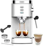 Gevi Espresso Machine 20 Bar High Pressure,Compact Espresso Maker with Milk Frother Steam Wand,Cappuccino,Latte Maker with Adjustable Shot Volume for Home,Gift for Coffee Lover