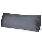 Fittia Cooling Pillow Cases for Hot Sleepers, 100% Rayon Derived from Bamboo Pillowcase 1 Pack, Soft Silky Pillow Cases with Envelope Closure, Dark Grey, 20"x54"