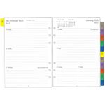 2025 Diary Refill A5 Size, Weekly & Monthly Planner Inserts for A5 Binder, 1 Week on 2 Page with Tabs, Extra Budget, Notes, Contact, UK Holidays, Thicker Paper 100 & 140 gsm, Jan-Dec 2025