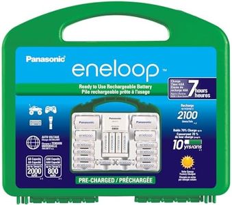 Panasonic K-KJ17MC124A Eneloop Power Pack for 12AA, 4AAA, 2 C Spacers, 2 D Spacers, Advanced Individual Battery Charger