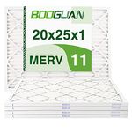 BOOGUAN 20X25X1 MERV11 Pleated AC Furnace Air Filter 4-Pack