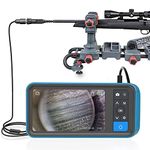 Teslong Rifle Borescope with 4.5'' Screen, 0.2inch Gun Cleaning Camera Fits .20 Caliber & Larger Hunting Shooting Firearms, Gun Barrel Scope with Ring Light, Right Angle Mirror & 45'' Camera Probe