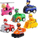 Pepstter® Ready to Attack Pup Buddies Dogs with Vehicles Racer Pups Rescue Team Mission Figure Toy Set of 6 Best Kids Birthday Gift (Random Color Dispatch)