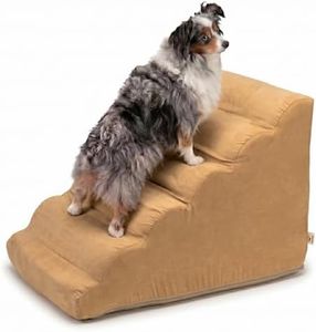 Snoozer Scalloped Pet Ramp, Large, Camel
