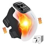 Ongerce Knee Massager, Cordless Knee Massager with Infrared Heating and Vibration, Knee Massager for Joint Pain Relief, Longer Knee Straps, Type-C Rechargeable