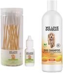 We Love Doodles Dog Ear Cleaning Solution Kit and 4-in-1 Dog Shampoo (Mango) Bundle - Prevent Infections, Itching, Deordoring, Yeast & Mites Infection - Pet Shampoo for Matted Hair - Made in USA