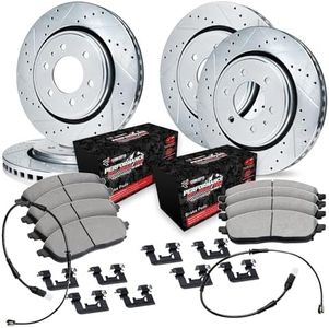 R1 Concepts Front and Rear Brakes and Rotors| Hardware Included| Front and Rear Off-Road/Tow Brake Pads and Rotors Kit| Fits 2021-2024 Cadillac Escalade, Chevrolet Suburban, Chevrolet Tahoe