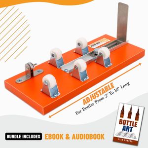 Home Pro Shop Glass Bottle Cutter Kit – DIY Wine & Beer Bottle Cutting Tool with Safety Gloves