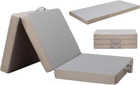 Gwydre Tri-fold Memory Foam Mattress,190 * 90 * 7 Single Mattress Portable Floor Bed with Washable Cover, Collapsible for Travel & Camping & Yoga (190x90x7)