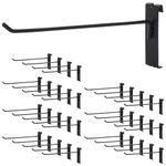 IGNPION 35Pcs Grid Panel Hooks, 20cm Retail Wall Grid Display Hooks for Display Stand Rack, Wire Grid Accessories Hangers for Shop, Garages, Workshops