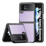 RIGGEAR Shockproof Sleek Hybrid Armor Back Cover Case Compatible with Samsung Galaxy Z Flip 4 (Transparent PC + TPU)