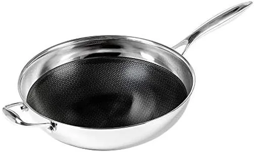Black Cube Quick Release Cookware Wok with Helper Handle, 12.5-Inch/2.5 Quart …