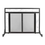 Pleasant Hearth Manchester (Large Size) Fireplace Screen, Black