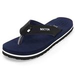 ORTHO JOY Men's Black Slippers - 9 Uk