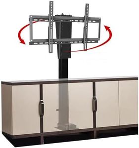 Motorised tv bracket, Manual 360° rotation Electric tv lift, tv lift mechanism for most 32-70 inch Flat Screen TVs and Monitors with VESA 200x200-600x400mm up to 60kg (Size : 730-1730mm)