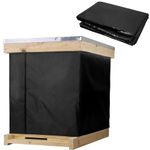 codree 10 Frame Winter Bee Hive Wrap- 1 Deep Box & 1 Medium Box 600D Oxford Beehive Winter Protection Cover- Cozy Windproof Warm Bee Hive Insulation Wrap for Most Bee Hive (85" x 17")