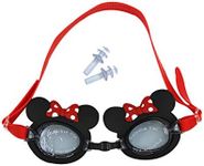 RARITYUS Cute Cartoon Pattern Swim Goggles Waterproof Anti Fog Swimming Goggles for Youth Kids Child, red Minnie, One Size