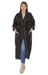 Travinart Plain Color Bath Robe Women Dress lovery cotton kimono robe Kafthan Bath robe (Black)