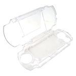 Clear Protective Rigid Plastic Shell Skin Compatible for Sony PSP Slim 2000 3000