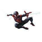 RoomMates RMK3921GM Spider-Man Miles Morales Peel And Stick Giant Wall Decals, Black, Red, 1 Sheet 36.5" x 17.25"