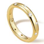 ADRAMATA Gold Rings for Women Girls 14K Gold Filled Ring CZ Statement Ring Knuckle Finger Rings Engagement Rings Promise Ring Wedding Band Ring Gold Thumb Rings for Women Ladies Rings Gold Jewellery