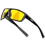 ATTCL Night Driving Glasses for Men - Glare Reducing Nighttime Driving Sunglasses, Lightweight TR90 Frame, Enhances Clear Night Vision 5001 Yeshi