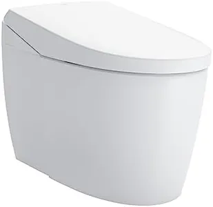 TOTO NEOREST AS Dual Flush 1.0 or 0.8 GPF Toilet with Intergeated Bidet Seat & EWATER+, Cotton White - MS8551CUMFG#01