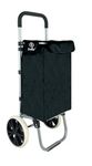 EverBest® Shopping Trolley Bag with Wheels | Grocery, Fruits, Vegetables, Laundry | 45 Litre Capacity (Black)