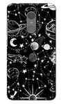 PRINTFIDAA Black and White Universe Drawn Space Galaxy Printed Designer Hard Back Case Cover for Xiaomi Redmi Note 4 -(PE) VNS2214