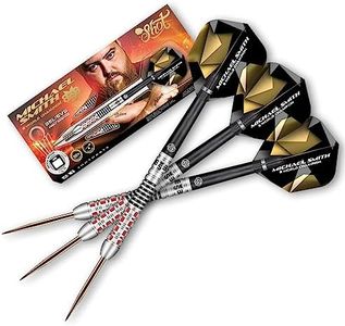 Shot! Darts Michael Smith Believe Front Weighted 90% Tungsten Pro Throwing Darts Steel Tip Set Professional Made in New Zealand Designed Dart Flights for Women & Men Metal Tip Bar Darts for Adults