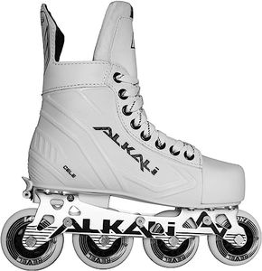 Alkali Cele Adjustable Senior Junior Youth Roller Inline Hockey Skates, New for 2023 (JR Skate 2-5 (Shoe Size 3.5-6.5))