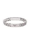 Emporio Armani Bracelet for Men Heritage, 18.50 cm +/-1.00 cm Silver Stainless Steel Bracelet, EGS2435040