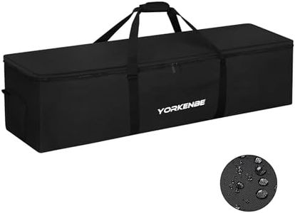 Yorkenbe 106L 45" Heavy Duty Extra Large Duffel Bag, Water Resistant Sports Equipment Bag with Upgrade Zipper, Tent Bag Replacement with Large Mouth and Padded Handles (1)