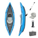 Bestway | Hydro-Force Cove Champion X1 Kayak| Inflatable Boat Set With Hand Pump, Paddles, Seats, Fins and Storage Bag | One Seater