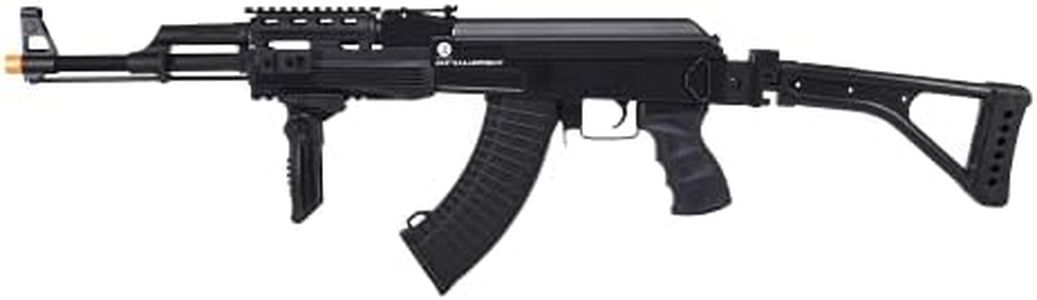 KALASHNIKOV Soft Air AK47 Electric Powered Full Metal Airsoft Rifle with Adjustable Hop-Up, Black, (12930)