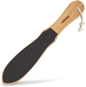 VALNEO Rape Pieds pour Peau Sèche ou Rèche - Lime Grain Fin & Gros en Caoutchouc- Rapeuse Pédicure en Bois pour Pied pour Éliminer Callosités ou Verrues - Rappe Manuelle