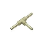 CDQBWKJGFJ 3 Pcs Brass Hose Barb Tee 1/8" x 1/8" x 1/8" Barbed T Fitting 3 Ways Air Hose Union Fitting