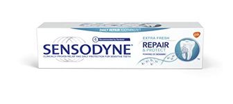 Sensodyne Repair and Protect Extra Fresh Toothpaste, Strengthens and Protects Sensitive Teeth, 75 mL (Packaging May Vary)