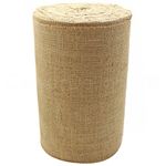 CleverDelights 12" Natural Burlap - Industrial Grade - 50 Yard Roll - Tight-Weave Jute Burlap Fabric