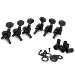 Pxyelec 6R Right Electric Guitar String Tuning Pegs Keys Tuners for Strat Tele Black