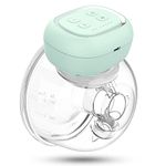 Wearable Breast Pump Hands Free - Electric Breast Pump Leak-Proof Breast Pump Electrical, 12 Levels 3 Modes, Painless Low Noise, BPA Free