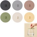 Silicone Cup Lids Silicone Cup Covers 6color Design, Food Grade Anti-dust Airtight Seal Lids for Mugs, Tea Cups, Coffee Cup 6pcs