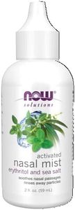 NOW Foods Solutions, Activated Nasal Mist, Soothes Nasal Passages with Erythritol and Sea Salt, 2-Ounce