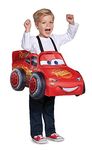 Disguise Costumes Cars 3 Lightning McQueen 3D Toddler Costume, One Size (Up to Size 6)