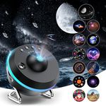 Planetarium Meteor Star Projector, Galaxy Projector with 13 Film Discs, Starry Sky Night Light Projector Lamp with Timer & 6 Varicolored Lighting Effects, Space Projector for Kids Adults Bedroom Decor